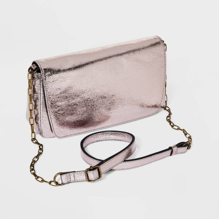 Flap Crossbody Bag - Universal Thread™ Metallic Bronze