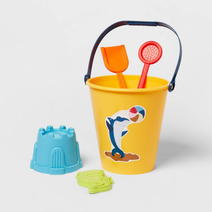 Kids' Shark Sand Bucket 5pc Set - Sun Squad™