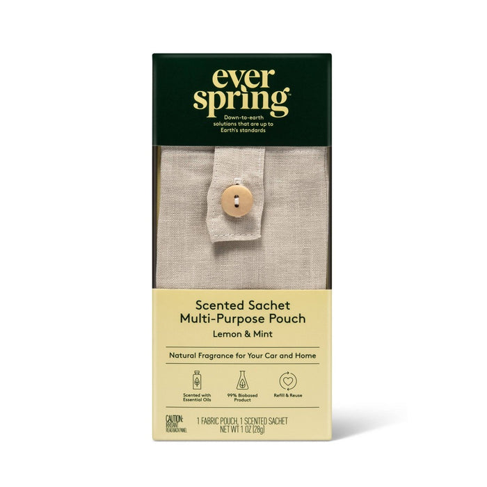 Car Sachet Pouch - Lemon & Mint - 1oz - Everspring™