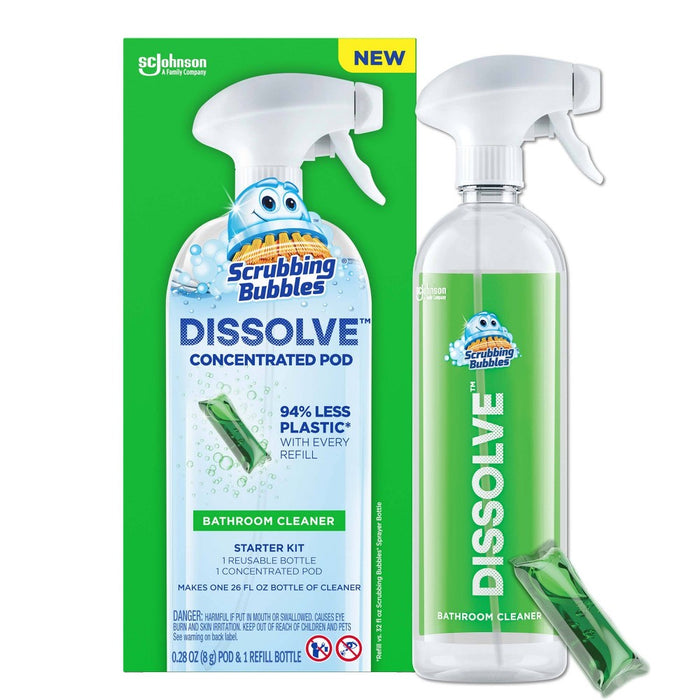 Scrubbing Bubbles Dissolve Pods Bathroom Cleaner Starter Kit - 0.28 fl oz/2pk
