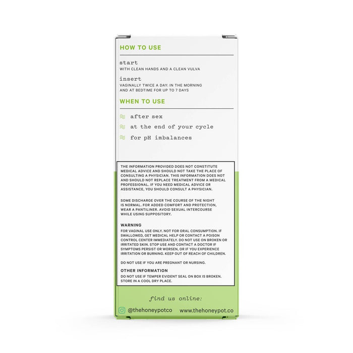 The Honey Pot Herbal 7 Day Suppositories - 14ct