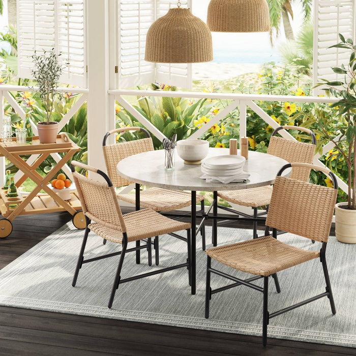 Northmont 4 Person Round Patio Dining Table, Outdoor Furniture - Threshold™ designed with Studio McGee (LOCAL PICKUP ONLY)