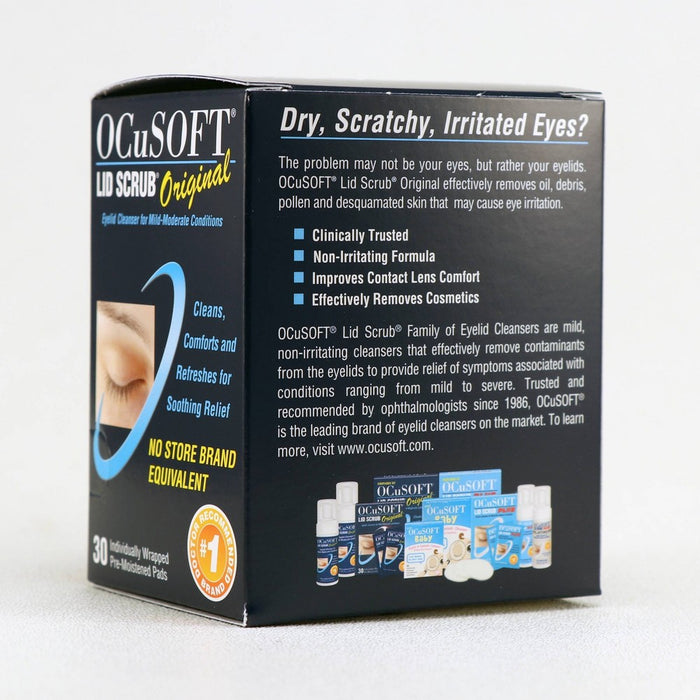 OCuSOFT Eye Lid Scrub Original Pre-Moistened Pads - 30ct