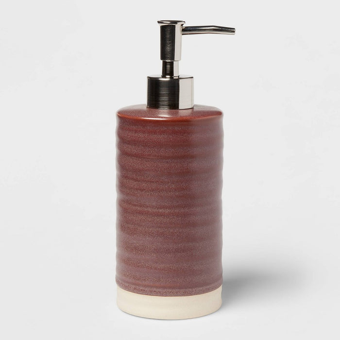 Ceramic Soap Pump Brown - Threshold™