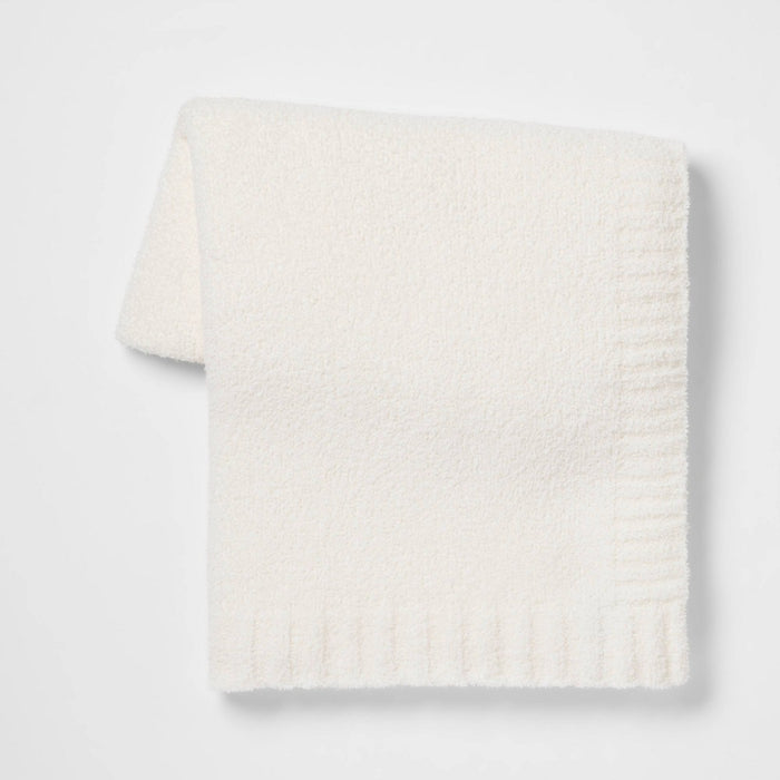 Cozy Knit Throw Blanket Cream - Threshold™