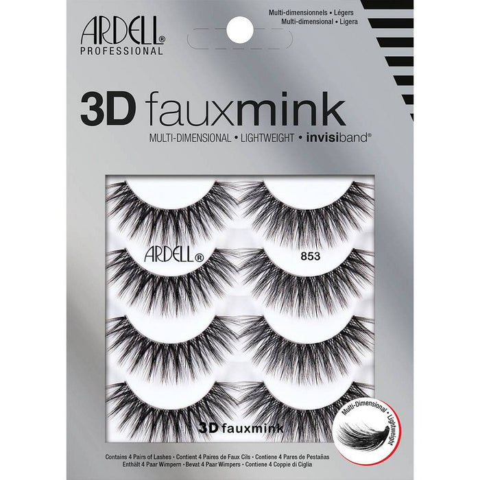 Ardell 3D Faux Mink No.853 False Eyelashes - 4pk