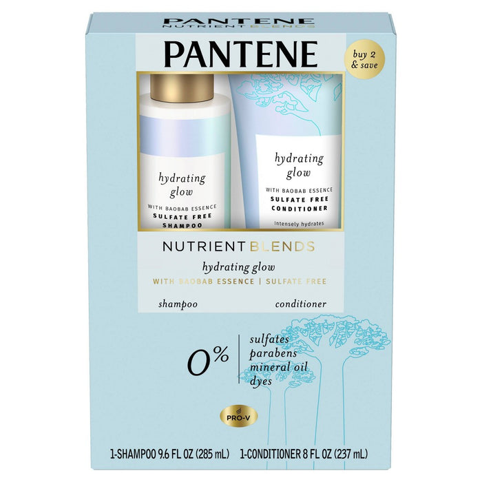 Pantene Sulfate and Silicone Free Baobab Shampoo and Conditioner Dual Pack