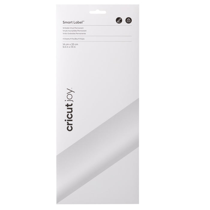 Cricut Joy Smart Label Permanent Vinyl 5.5"X13" White