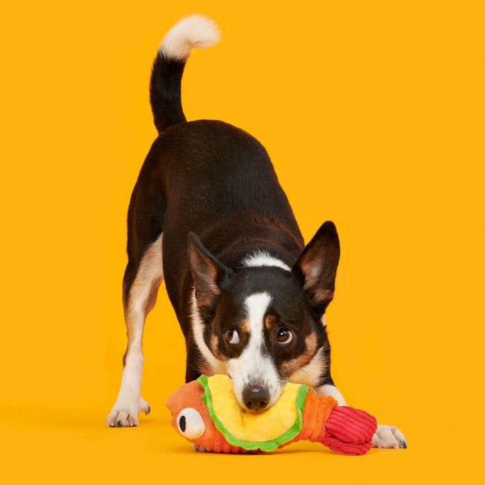 BARK Eduardo The Shrimp Taco Dog Toy