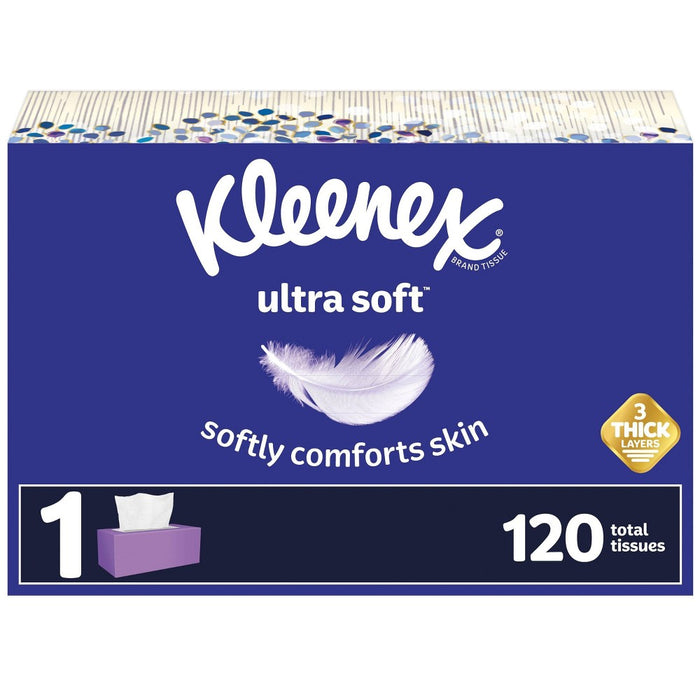 Kleenex Ultra Soft 3-Ply Facial Tissue - 120ct