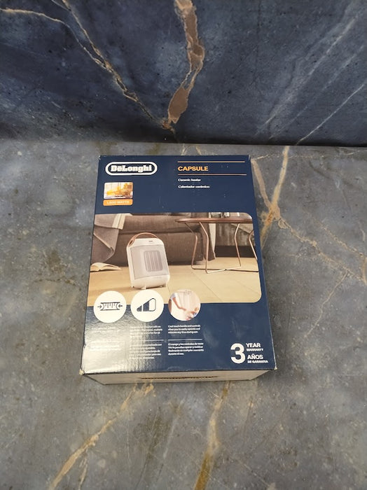 DeLonghi Capsule Ceramic Indoor Heater White