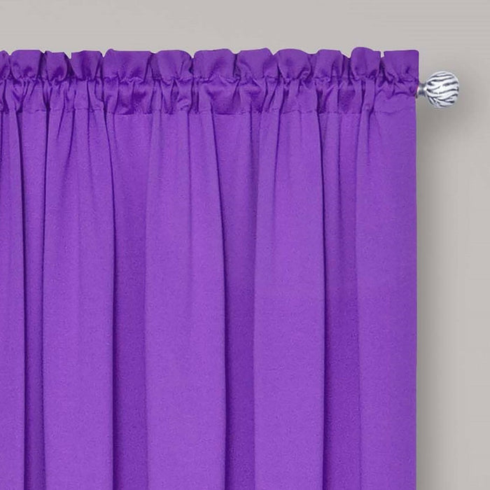 2pc 26"x84" Tricia Room Darkening Window Curtain Purple - Eclipse My Scene