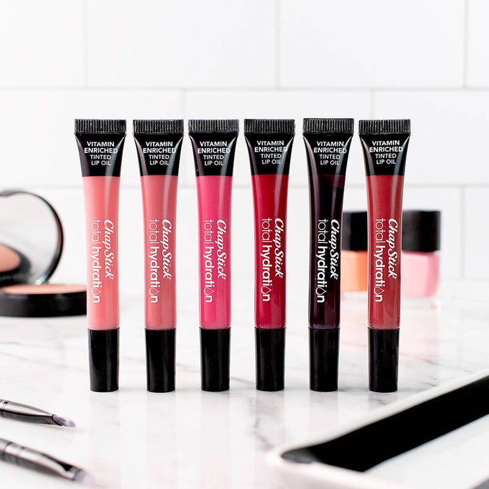 Chapstick Total Hydration Tinted Lip Oil - Nearly Nude - 0.12oz