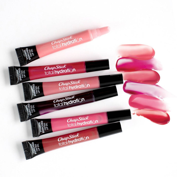 Chapstick Total Hydration Tinted Lip Oil - Nearly Nude - 0.12oz