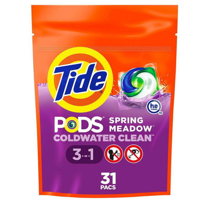 Tide Pods Laundry Detergent Pacs - Spring Meadow - 27oz/31ct