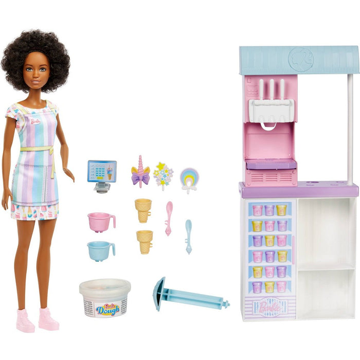 Barbie Ice Cream Shop Playset - Brown Hair