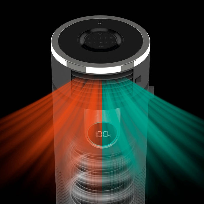 Shark 3-in-1 Air Purifier, Heater and Fan with NanoSeal HEPA, Cleansense IQ, Odor Lock, for 500 Sq. Ft, Gray, HC452