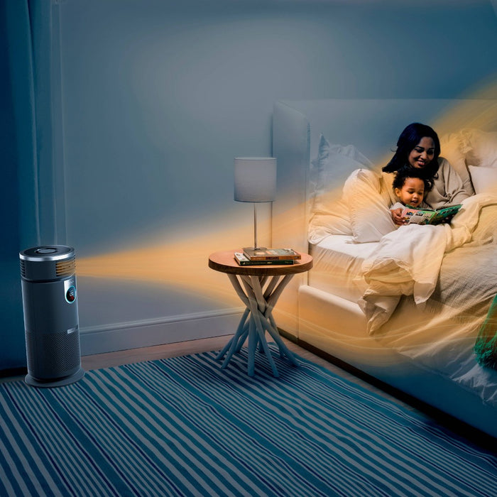 Shark 3-in-1 Air Purifier, Heater and Fan with NanoSeal HEPA, Cleansense IQ, Odor Lock, for 500 Sq. Ft, Gray, HC452