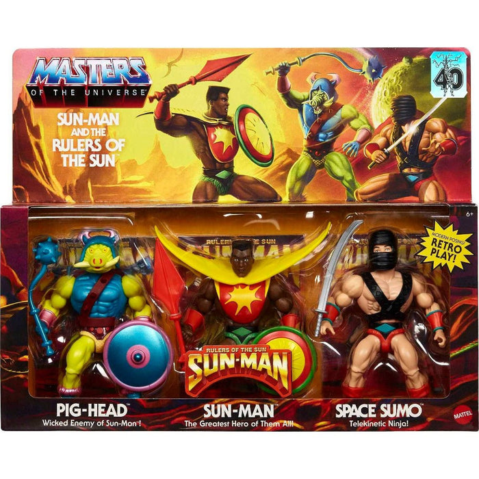 Masters of the Universe Sun-Man Rulers of the Sun 3pk (Target Exclusive) *NEW*