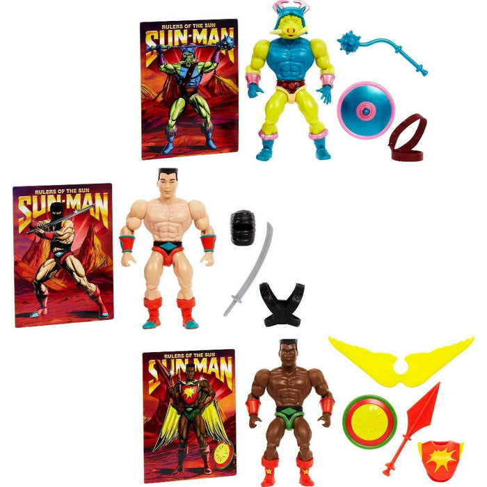 Masters of the Universe Sun-Man Rulers of the Sun  3pk (Target Exclusive) *NEW*