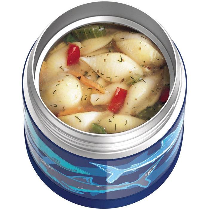Thermos 10oz FUNtainer Food Jar with Spoon - Navy Sharks