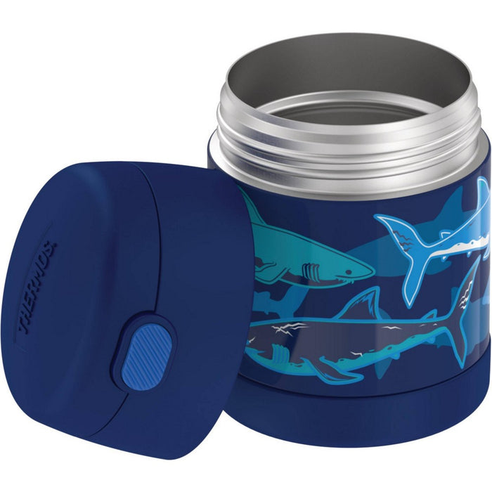 Thermos 10oz FUNtainer Food Jar with Spoon - Navy Sharks