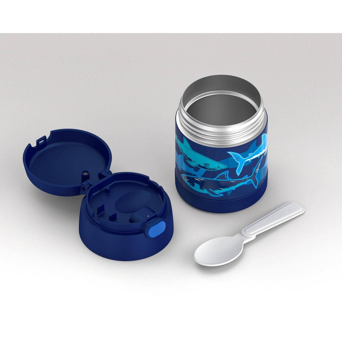 Thermos 10oz FUNtainer Food Jar with Spoon - Navy Sharks