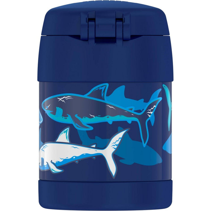 Thermos 10oz FUNtainer Food Jar with Spoon - Navy Sharks
