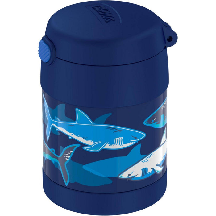 Thermos 10oz FUNtainer Food Jar with Spoon - Navy Sharks