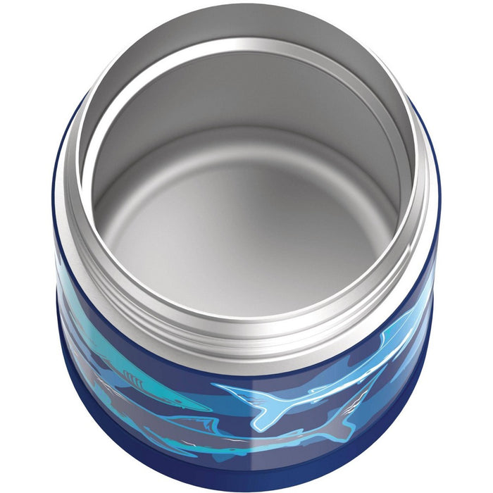 Thermos 10oz FUNtainer Food Jar with Spoon - Navy Sharks