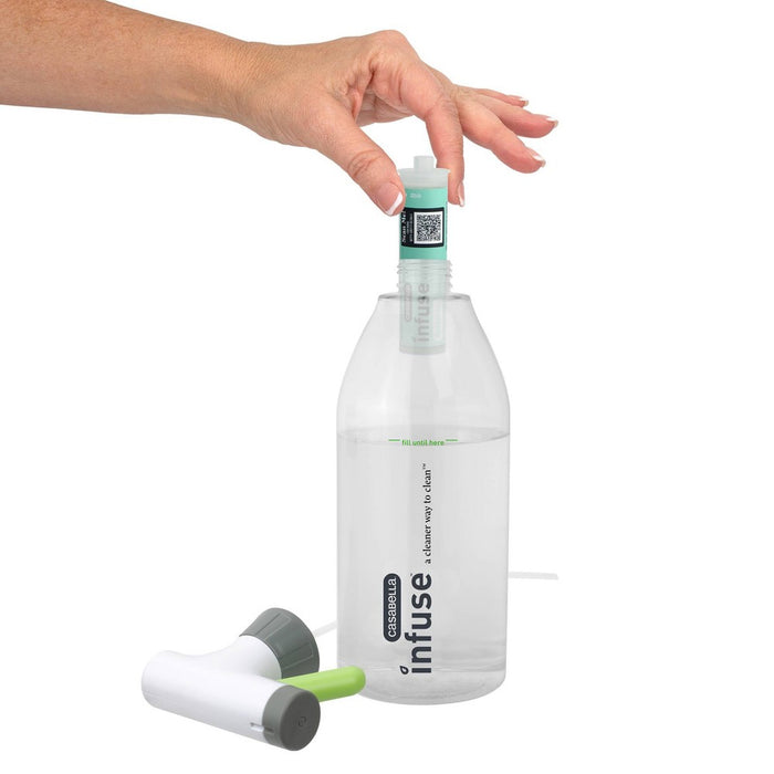 Casabella Infuse Cartridge Bathroom Cleaner - Eucalyptus Mint - 0.33oz