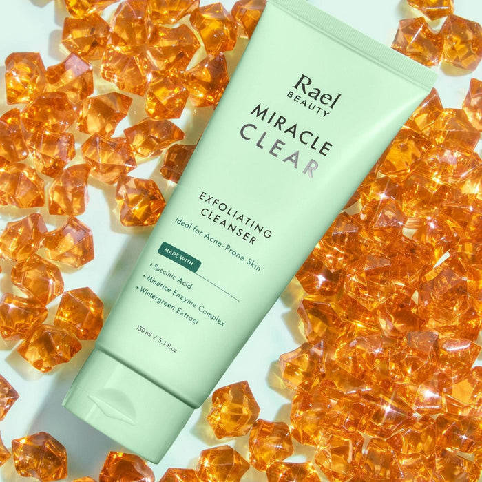 Rael Beauty Miracle Clear Succinic Acid Gentle Exfoliating Cleanser - 5 oz NEW