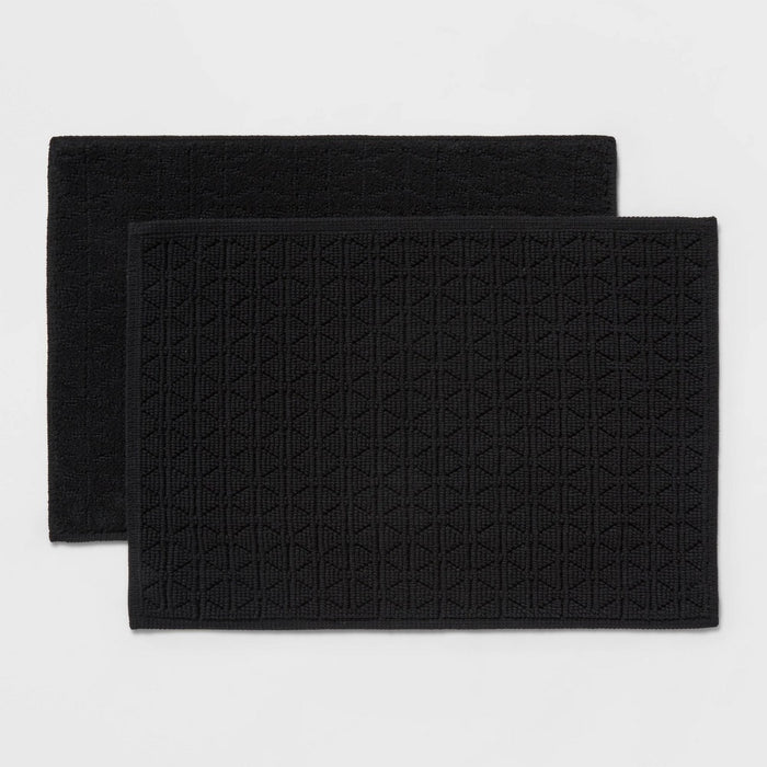 2pc Boho Rug Set Black - Threshold™