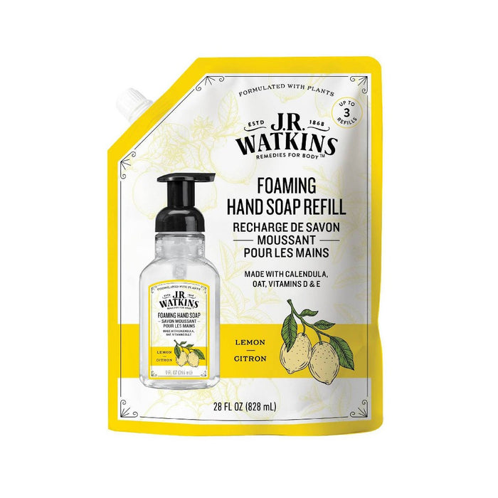 J.R. Watkins Lemon Foaming Hand Soap Refill - 28 fl oz