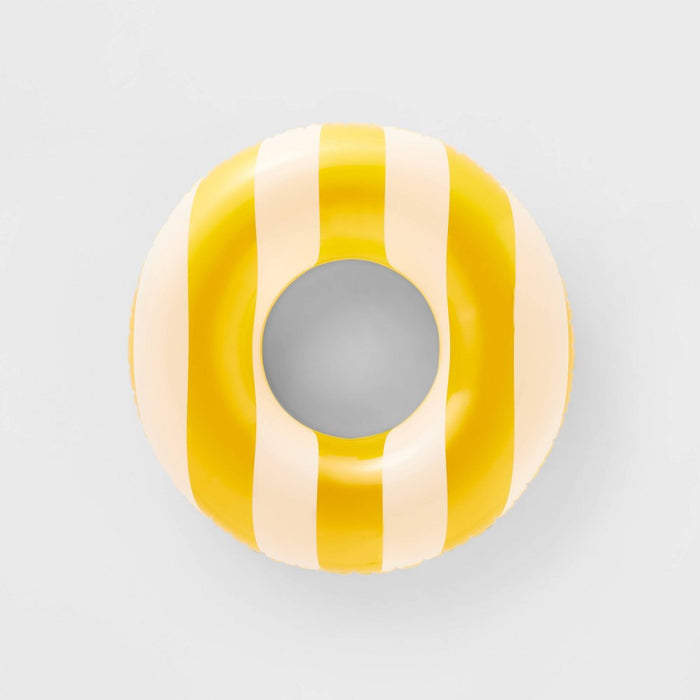 Kids' Pool Float Cabana Yellow Striped - Sun Squad™