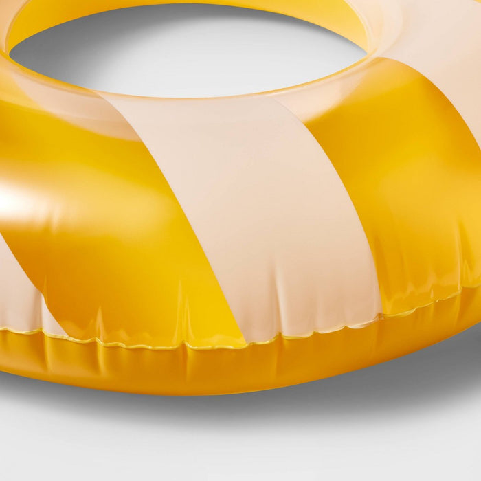 Kids' Pool Float Cabana Yellow Striped - Sun Squad™