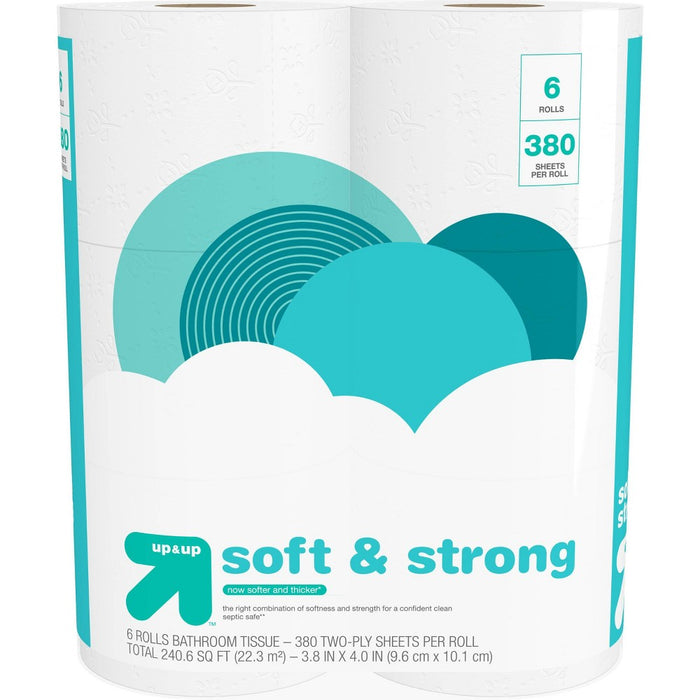 Soft & Strong Toilet Paper - 6 Mega Rolls - up & up™.