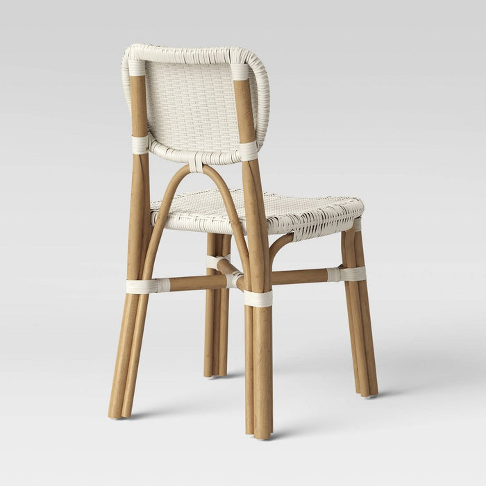 Canton Rattan and Woven Dining Chair White - Threshold™5 (LOCAL PICKUP ONLY)