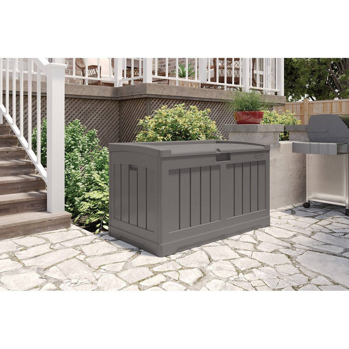 Suncast 50gal Deck Box with Seat - Dark Gray (LOCAL PICKUP ONLY)