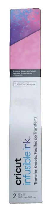 Cricut 2pk Infusible Ink Transfer Sheets - Water Color Splash 12X12