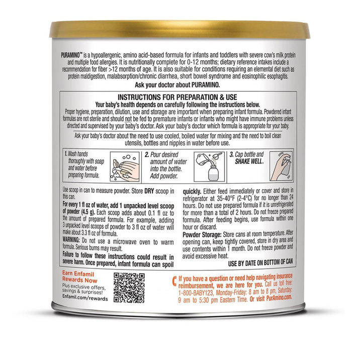 Enfamil PurAmino DHA and ARA Hypoallergenic Powder Infant Formula - 14.1oz