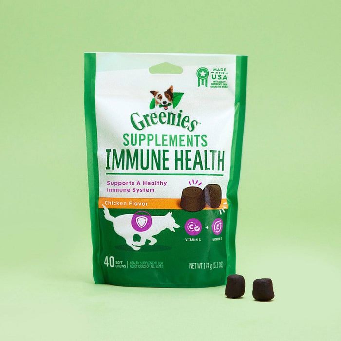 Greenies Immune Health Supplements for Adult & Senior Dogs - Chicken - 40ct