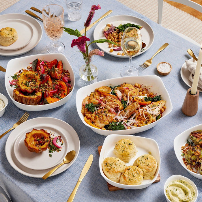 Rubbermaid DuraLite Glass Bakeware, 6pc Set, Baking Dishes, Casserole Dishes, and Ramekins, Assorted Sizes (No Lids)