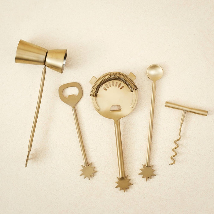 5pc Stainless Steel Cocktail Bar Tool Set - Opalhouse Jungalow *NEW IN BOX*