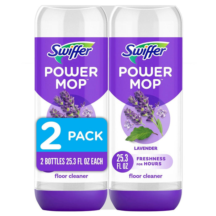 Swiffer Power Mop Floor Cleaning Solution - Lavender - 25.3 fl oz/2ct