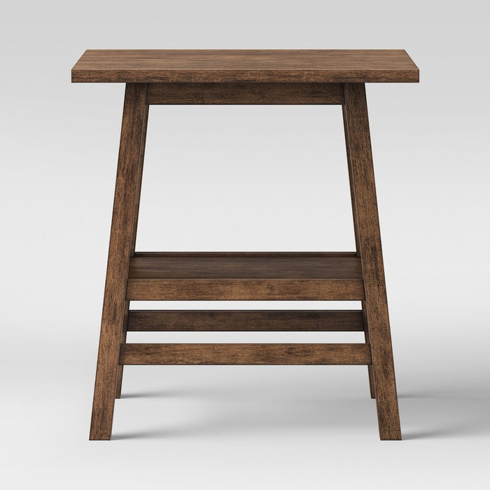 Haverhill Wood End Table Weathered Brown - Threshold™ (LOCAL PICKUP ONLY)