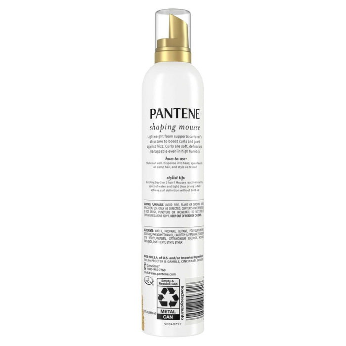 Pantene Pro-V Anti Frizz Hair Mousse for Curly Hair - 6.6oz