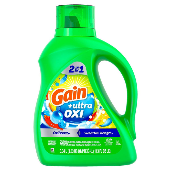 Gain Liquid Oxi Waterfall Laundry Detergent - 113 fl oz