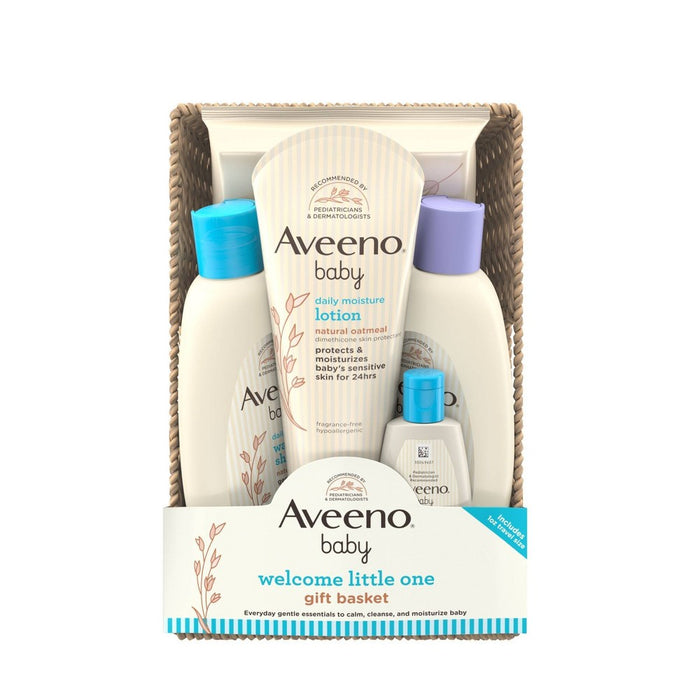 Aveeno Welcome Little One Bath and Body Gift Set - 5ct