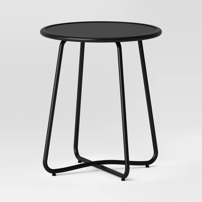 black 3pc Metal Patio Bistro Set, Outdoor Furniture Set - Black - Room Essentials™ (LOCAL PICKUP ONLY)